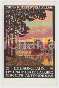 1910 ca CHEMIN DE FER DE PARIS Ã€ ORLÃ‰ANS Chenonceaux - Loire - Postcard FP NV  Cartolina d'epoca, non viaggiata.  FAIR/discreto Lievi smussature agli angoli FORMATO: FP originale e autentica 1
