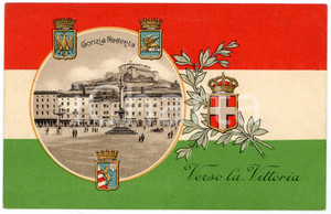 1915 ca IRREDENTISMO Gorizia redenta - Verso la vittoria - Cartolina FP NV  Cartolina postale d'epoca, non viaggiata. GOOD/buono   originale e autentica 1