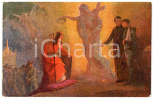 1915 ca MILANO Assistenza Religiosa MIlitari - Ill. Mario ALBERTELLA Cartolina  Cartolina d'epoca, non viaggiata.CONDIZIONI: FAIR (lievi smussature agli angoli)FORMATO: FP    originale e autentica 1