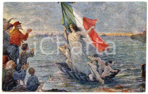 1915 ca GRANDE ITALIA di Pacifico SIDOLI - Giuseppe GARIBALDI - Cartolina FP NV  Cartolina d'epoca, non viaggiata.CONDIZIONI: FAIRFORMATO: FP    originale e autentica 1