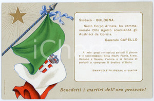 1915 ca WW1 BOLOGNA Sezione femminile del Comitato di Azione Civile - Cartolina  Cartolina d'epoca, non viaggiata.CONDIZIONI: FAIR FORMATO: FP    originale e autentica 1