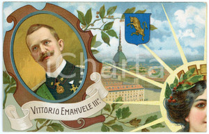 1911 50° Anniversario Regno d'Italia - Vittorio Emanuele III - Cartolina  Cartolina postale d'epoca, commemorativa del cinquantenario dell'Unit&agrave; d'Italia, non viaggiata. GOOD/buono  Formato: 14x9 cm originale e autentica 1