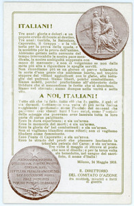 1918 WW1 Comitato d'azione tra mutilati, invalidi e feriti di guerra CARTOLINA  Cartolina d'epoca, non viaggiata.CONDIZIONI: GOODFORMATO: FP    originale e autentica 1