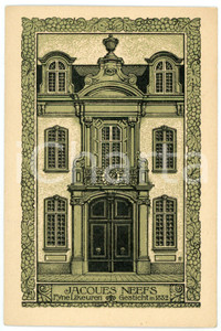 1910 ca BELGIUM ANTWERPEN Jacques NEEFS Fyne Likeuren - Postcard Cartolina postale d'epoca, pubblicitaria, priva di stampa al verso.CONDIZIONI: GFORMATO: FP    originale e autentica 1