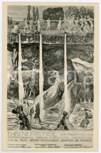 1911 DRESDEN Internationalen Hygiene Ausstellung - BAD KISSINGEN - Postcard Cartolina postale d'epoca, non viaggiata.CONDIZIONI: GFORMATO: FP    originale e autentica 1