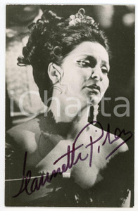 1971 Jeannette PILOU Greek soprano - AUTOGRAPHED Photo 9x14 cm Fotografia d'epoca, con autografo.  GOOD/buono  Formato: 9x14 cm originale e autentica 1