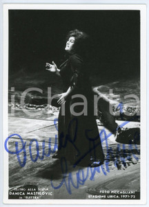 1972 MILANO Teatro alla Scala -  Danica MASTILOVIC "Elettra" *AUTOGRAPHED Photo Fotografia d'epoca, con autografo. CONDIZIONI: GFORMATO: 10x15 cm     originale e autentica 1