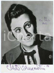 1971 Sesto BRUSCANTINI baritono - Figaro *Fotografia con AUTOGRAFO 18x24 cm Fotografia d'epoca, con autografo. CONDIZIONI: GFORMATO: 18x24 cm     originale e autentica 1