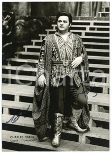 1969 Charles CRAIG opera tenor as Calaf - "Turandot" AUTOGRAPHED Photo 13x18 Fotografia d'epoca, con autografo. CONDIZIONI: GFORMATO: 13x18 cm     originale e autentica 1