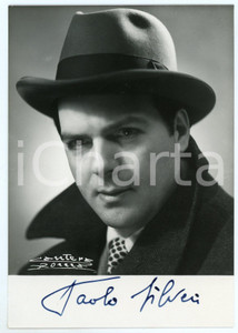 1951 Paolo SILVERI baritono - Foto con AUTOGRAFO 11x15 cm Fotografia seriale d'epoca, con autografo. CONDIZIONI: GFORMATO: 11x15 cm     originale e autentica 1