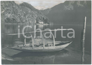 1930 ca LAGO DI COMO - TREMEZZINA Veduta con batell - Foto ARTISTICA 23x17 cm Fotografia d'epoca.  FAIR/discreto ritocchi manuali con correttore grigio Formato: 23x17 cm originale e autentica 1