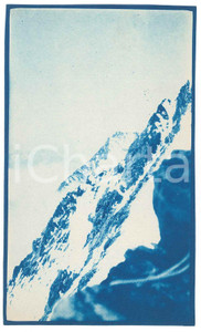1905 ca VALTELLINA (?) Veduta di una montagna - ALPI Foto 14x8 cm Fotografia d'epoca.FOTOGRAFO: Dr. Vittorio Ronchetti - Milano FAIR/discreto Lievi smussature agli angoli Formato: 14x8 originale e autentica 1