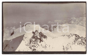 1906 MONTE ROSA Parrotspitze - Punta Gnifetti - Colle Sesia - Foto 14x9 Fotografia d'epoca.FOTOGRAFO: Dr. Vittorio Ronchetti - Milano FAIR/discreto Lievi smussature agli angoli Formato: 14x9 originale e autentica 1