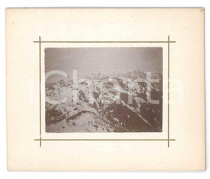 1900 ca VALLE ANZASCA (?) Veduta delle ALPI - Foto 8x7 cm  Fotografia d'epoca su cartoncino rigido. FAIR/discreto Lievi smussature agli angoli Formato: 8x7 cm originale e autentica 1