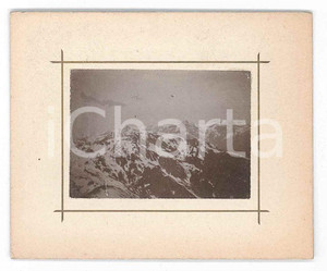 1900 ca VALLE ANZASCA (?) Veduta delle ALPI - Foto 8x7 cm (1)  Fotografia d'epoca su cartoncino rigido. FAIR/discreto Lievi smussature agli angoli Formato: 8x7 cm originale e autentica 1
