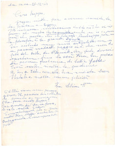 1964 ESTE (?) Lettera scrittrice Silvia RODELLA al nipote - AUTOGRAFO Lettera autografa della scrittrice padovana Silvia Rodella.PAGINE: 1 FAIR/discreto piegature d'epoca  originale e autentica 1