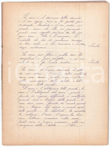 1910 ca MILANO Silvio TAMBURINI Aforismi miscellanei - Quaderno nÂ° 7  Interessante quaderno, interamente manoscritto, contenente aforismi vari.PAGINE: 20 FAIR/discreto strappo lungo la piegatura in copertina Formato: 18x24 cm originale e autentica 1