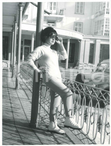 1960 ca DAVOS Silvana PAMPANINI al Grand Hotel Belvedere - Foto 17x23 cm  Fotografia d'epoca. FAIR/discreto Lievi smussature agli angoli Formato: 18x24 originale e autentica 1