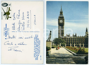1965 ca LONDON Carlo FRANCI direttore d'orchestra - Cartolina AUTOGRAFA Cartolina postale d'epoca con messaggio autografo. CONDIZIONI: GFORMATO: 15x10 cm    originale e autentica 1