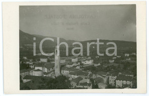 1915 ca PIOVENE ROCCHETTE (VI) Panorama con Chiesa di Santo Stefano - Foto 13x8 Fotografia d'epoca in formato cartolina postale. CONDIZIONI: FAIR (scritte del verso in trasparenza al recto)FORMATO: 13x8 cm    originale e autentica 1