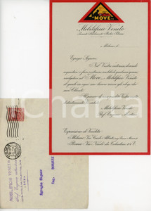 1925 BADIA POLESINE - MOVE Mobilificio Veneto - Lettera commerciale Letteta  d'epoca, su carta intestata, illustrata. Con busta.CONDIZIONI: FAIR (piegature d'epoca, piccolo strappo al margine superiore)PAGINE: 1    originale e autentica 1