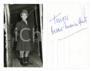 1955 ca LIRICA Tenore Cesare MASINI SPERTI - Foto con AUTOGRAFO Fotografia d'epoca, con firma autografa al verso.CONDIZIONI: F (piccoli fori angolari)FORMATO: 9x14 cm    originale e autentica 1