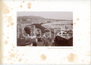 1910 ca CANNES (Côte d'Azur, FRANCE) Vue prise du Mont-Chevalier - Photo Fotografia seriale d'epoca, montata su cartoncino morbido.Margine telato a sinistra. VERY POOR numerose fioriture Formato: 30x23 (cartoncino); 18x11 (fotografia)) originale e autentica 1