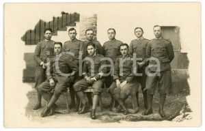 1915 ca WW1 ITALIA - REGIO ESERCITO - Gruppo di ufficiali - Foto 14x9 cm Fotografia originale d'epoca, in formato cartolina postale.CONDIZIONI: G FORMATO: 14x9 cm    originale e autentica 1