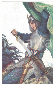 1910 ca RUSSIA Artist Sergey SOLOMKO - Princess warrior Nastasia - Postcard  Cartolina postale d'epoca, scritta ma non viaggiata.CONDIZIONI: GFORMATO: FP    originale e autentica 1