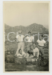 1935 ca CINA TIENTSIN - Leoni di SAN MARCO - Gita area Grande Muraglia (1) *Foto Fotografia d'epoca. GOOD/buono  Formato: 9x6 cm originale e autentica 1