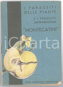 Libro, pubblicazione d epoca 1936 SocietÃ  MONTECATINI I parassiti delle piante e i prodotti antiparassitari 1