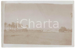 1912 TRIPOLI (LIBIA ITALIANA) Veduta panoramica - Foto cartolina  Fotografia d'epoca, in formato cartolina postale. FAIR/discreto piccola piegatura angolare e laterale; difetti di stampa Formato: 14x9 cm originale e autentica 1