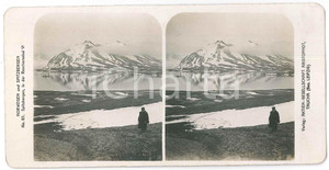 1890 ca NORWEGEN - SPITZBERGEN - ANIMATED Stereoview n° 83 Fotografia stereoscopica d'epoca, su cartoncino.FOTOGRAFO: AristophotEDITORE: Taucha-Leipzig  GOOD/buono  Formato: 18x9 cm originale e autentica 1