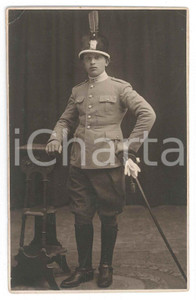 1920 ca PARMA Allievo ufficiale - Scuola di Applicazione - Foto ZAMBINI  Fotografia d'epoca, in formato cartolina postale. POOR/danneggiato piegatura angolare; tracce centrali a matita Formato: 9x13 cm originale e autentica 1