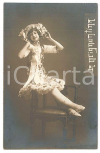 1910 ca DANZA - ITALIA - BAMBINI - La Mignontina *Cartolina RARA RPPC Cartolina postale d'epoca, non viaggiata.FOTOGRAFO: Ditta G. Moretti - Firenze FAIR/discreto alone Formato: 9x14 cm originale e autentica 1