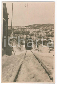 1930 ca ITALIA - ALPI - Funivia in salita sotto la neve - Foto 8x13 cm Fotografia d'epoca. GOOD/buono  Formato: 8x13 cm originale e autentica 1