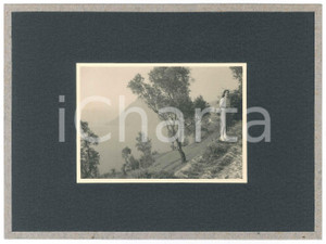 1943 LAGO D'ISEO - MONTISOLA - Veduta - Foto ANIMATA 23x16 cm  Fotografia d'epoca, montata su cartoncino morbido rivestito.Didascalia originale al verso. GOOD/buono  Formato: 23x16 cm originale e autentica 1