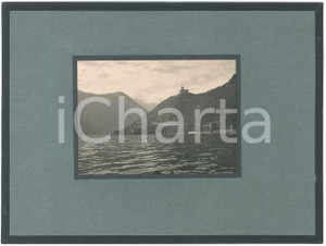 1941 LAGO D'ISEO - MONTISOLA - SENSOLE - Veduta - Foto 23x16 cm  Fotografia d'epoca, montata su cartoncino morbido rivestito.Didascalia manoscritta al verso. GOOD/buono  Formato: 23x16 cm originale e autentica 1