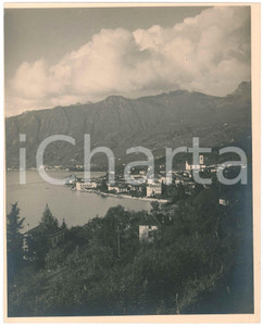 1935 ca LAGO D'ISEO - SULZANO - Veduta panoramica - Foto 23x30 cm  Fotografia originale d'epoca, con etichetta adesiva al verso. GOOD/buono  Formato: 23x30 cm originale e autentica 1
