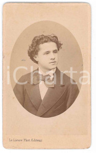 1870 ca TORINO Ritratto di giovane uomo - Foto LE LIEURE - CDV  Fotografia originale d'epoca.FOTOGRAFO: Le Lieure - Torino GOOD/buono  Formato: 6x10 cm originale e autentica 1