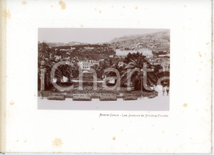 Fotografia d epoca originale 1910 ca MONTECARLO CÃ´te d Azur, FRANCE Les jardins et RivieraPalace  Photo 1
