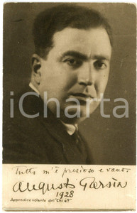 Cartolina originale da collezione 1928 Augusto GARSIA  CARTOLINE PARLANTI Ed. FORMIGGINI FP V 1