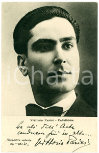 1928 Vittorio PARISI - Pubblicista - CARTOLINE PARLANTI Ed. FORMIGGINI FP NV Cartolina postale d'epoca, non viaggiata. FAIR/discreto Lievi piegature e abrasioni angolari Formato: 9x14 cm originale e autentica 1