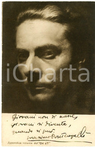 1928 Massimo BONTEMPELLI - CARTOLINE PARLANTI Ed. FORMIGGINI FP NV Cartolina postale d'epoca, non viaggiata. FAIR/discreto Lievi abrasioni e smussature angolari, abrasioni laterali Formato: 9x14 cm originale e autentica 1