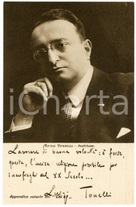 1928 Luigi TONELLI - Scrittore - CARTOLINE PARLANTI Ed. FORMIGGINI FP NV Cartolina postale d'epoca, non viaggiata. GOOD/buono Lievi smussature angolari Formato: 9x14 cm originale e autentica 1