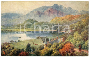 1920 ca LOCH ACHRAY Artist H.B. WIMBUSH Picturesque lochs fo Scotland - Postcard  Cartolina postale d'epoca, non viaggiata. FAIR/discreto Smussature agli angoli Formato: FP originale e autentica 1