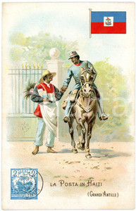 1920 ca MILANO Posta in HAITI - GRANDI ANTILLE Pubblicità LYSOFORM Cartolina  Cartolina postale d'epoca, non viaggiata. FAIR/discreto Smussature agli angoli Formato: FP originale e autentica 1
