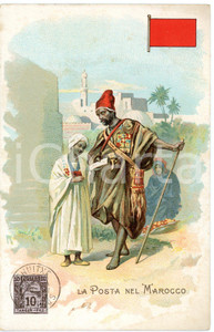 1920 ca MILANO Posta nel MAROCCO Pubblicità LYSOFORM Achille Brioschi Cartolina  Cartolina postale d'epoca, non viaggiata. FAIR/discreto Smussature agli angoli Formato: FP originale e autentica 1