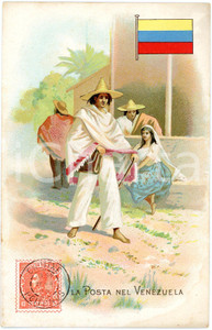 1920 ca MILANO Posta nel VENEZUELA Pubblicità LYSOFORM Brioschi - Cartolina  Cartolina postale d'epoca, non viaggiata. FAIR/discreto Smussature agli angoli Formato: FP originale e autentica 1