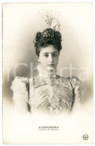1900 ca HOUSE OF ROMANOV Tzarina Alexandra Feodorovna - Postcard FP VG (8)  Cartolina d'epoca, non viaggiata. FAIR/discreto Lievi Smussature agli angoli Formato: FP originale e autentica 1